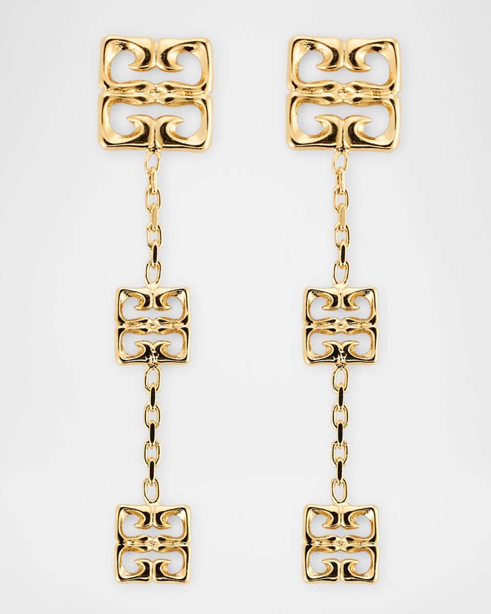 4G Liquid Golden Multi Pendant Earrings